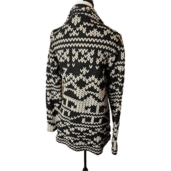 Chelsea & Theodore Open Front Embroidered Cardigan Sweater Bohemian Size M 8-10 - Picture 5 of 7